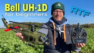 YuXiang F07 Bell UH-1D entry-level RC helicopter | RTF with optical flow sensor and inverted flight
