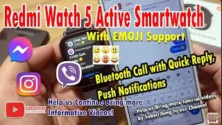[Demo] Redmi Watch 5 Active Smartwatch - Bluetooth Call with Quick Reply, Push Notifications