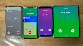 Samsung Galaxy A7 vs S21FE Incoming Call Hold S8 vs Galaxy Fold