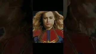 captain Marvel pixel art #shorts #CrazyyHunterr