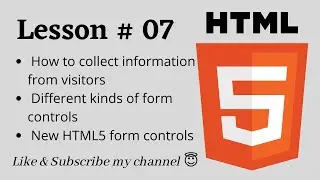 HTML lesson 07 | Forms | Basic Level