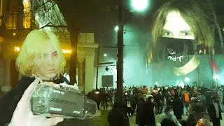 прямое включение: митинги в грузии