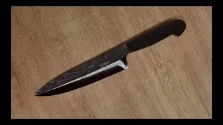 7 | Tutorial | Knife with Procedural Damascus Material in Blender
