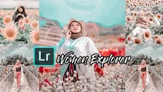 Cara edit foto "women Explorer" menggunakan lightroom mobile,