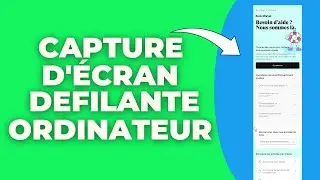 Comment Faire Une Capture Decran Defilante Sur PC