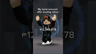 My Bank Account After Buying Robux 💀 #fyp #roblox #robloxedit #meme