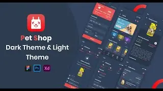 🐾 Pet Shop App UI Kit for Figma & PSD | Clean, Modern & Customizable 📱