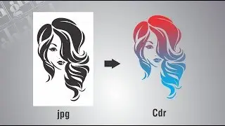 Convert JPG to CDR in Coreldraw || Urdu | हिंदी|| 