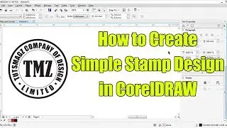 How to Create Simple Stamp Design in CorelDRAW