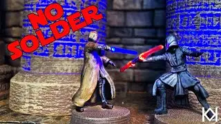 Light Up your Miniatures with no Soldering! | LED Minis | Temple Diorama