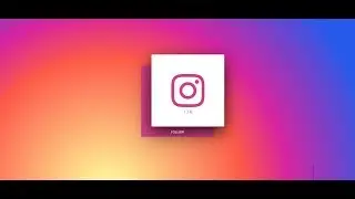 Instagram Social Icon with font awesome hover effect