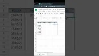 #shorts Extaer día , mes y año de Fechas en Google Sheets