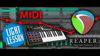 Reaper 6 уроки на русском - Запись автоматизации VST плагинов с миди клавиатуры 