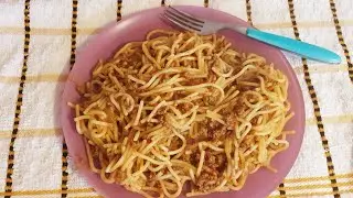 jinsi ya kupika   tambi za nyama / spaghetti  tamu sanaa
