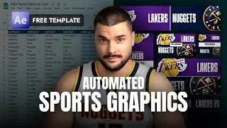 Create 820 Sports Motion Graphics in 10 Minutes (After Effects + CSV)