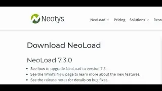 Neoload 7.3 Perf-tool download & installation 