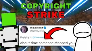 Youtubers and Streamers React to Dream's Copyright Strike on Minecraft Manhunt: TommyInnit, Sapnap..