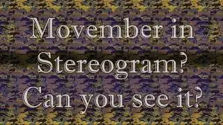 Movember in Stereogram? What can you see?
