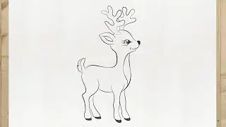 RENTIER Zeichnen Einfach (Weihnachten Zeichnen) - Anfänger und Schritt für Schritt