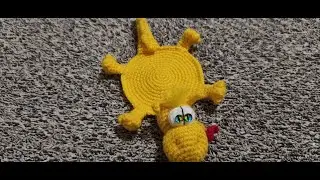 Dragon cup holder (crocheted) 1st part of Irina Zemskaya's Master class