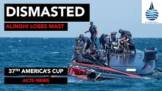 Alinghi Red Bull Racing Dismasted