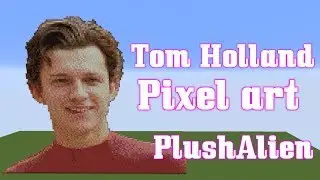 Minecraft Pixel Art SpeedBuild | Tom Holland