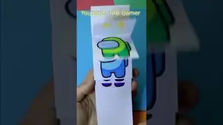 AMONG US Rainbow Waterfall Card / Открытка с радужными Амонг Ас