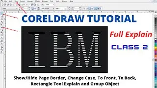 Graphic Designing in Corel Draw | IBM Logo Creation Learn | CorelDraw Tutorial for Beginners in Urdu
