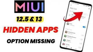 Redmi Hidden Apps Option Not Showing ! How To Hide Apps In MIUI 12 5 ! App Hide Kaise Kare Redmi