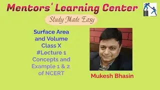 Surface area and volume class 10 | surface area and volume introduction |  NCERT example 1 &2 #Lec1