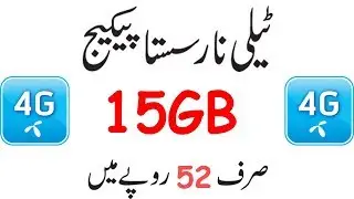 Telenor 15GB Internet Only On Rs 52