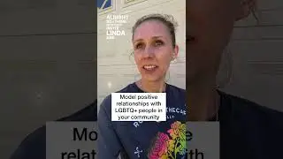 Foster parent showing foster child they are a safe place for LGBTQ+ youth