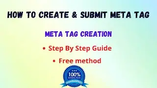 How To Generate and Submit Meta Tag in WordPress Website | The Tech Half