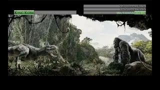 King Kong vs Vastatosaurus Rexes...with healthbars