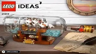LEGO Ideas 2018 SHIP IN A BOTTLE 21313 Лего Идеи Корабль в бутылке