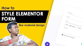 How to style a simple elementor form into a beautiful form