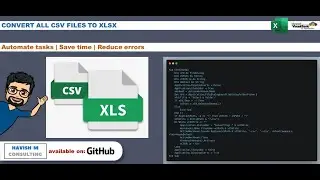 Convert multiple CSV to Excel
