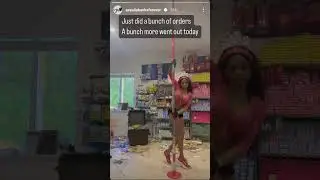 Azealia Banks Pole Dancing to House Music, talks Busta Rhymes (IG Story Archive 9/12/23)