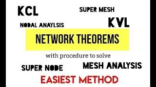 NETWORK THEOREMS PART 1 | EASIEST METHOD | GATE ECE