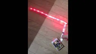 4.5v 5v AA battery powered USB Powered rgb led strip flashing strobe effects built in controller