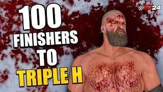 WWE 2K24 : 100 Finishers To Triple H