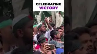 Celebrating Victory  #india #news #politics #pakistan #bangladesh #reels #shorts  #sheikhhasina