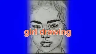 Grawing girl figure - pencil drawing girl - art girl drawing