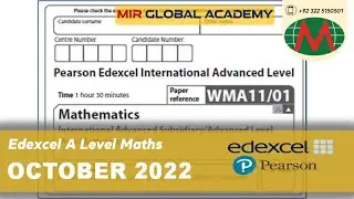 Edexcel A - Level Mathematics October 2022