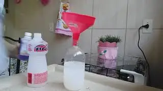 A mixture to clean your stove, cabinets, refrigerator, glass, and everything else 🧤