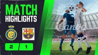Al nassr vs FC Barcelona match highlights at eFootball 2024. Ronaldo 2 goals#efootball2024