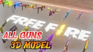 Free Fire All Guns | 3D Model Download | Garena Free Fire 3d Model | Free Fire 3D Weapons | Blender