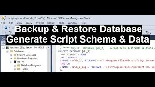 Cara Backup & Restore Database Menggunakan Generate Script Schema & Data