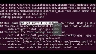 Upgrade node.js to 16.x version