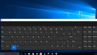 Onscreen keyboard in windows operating system.